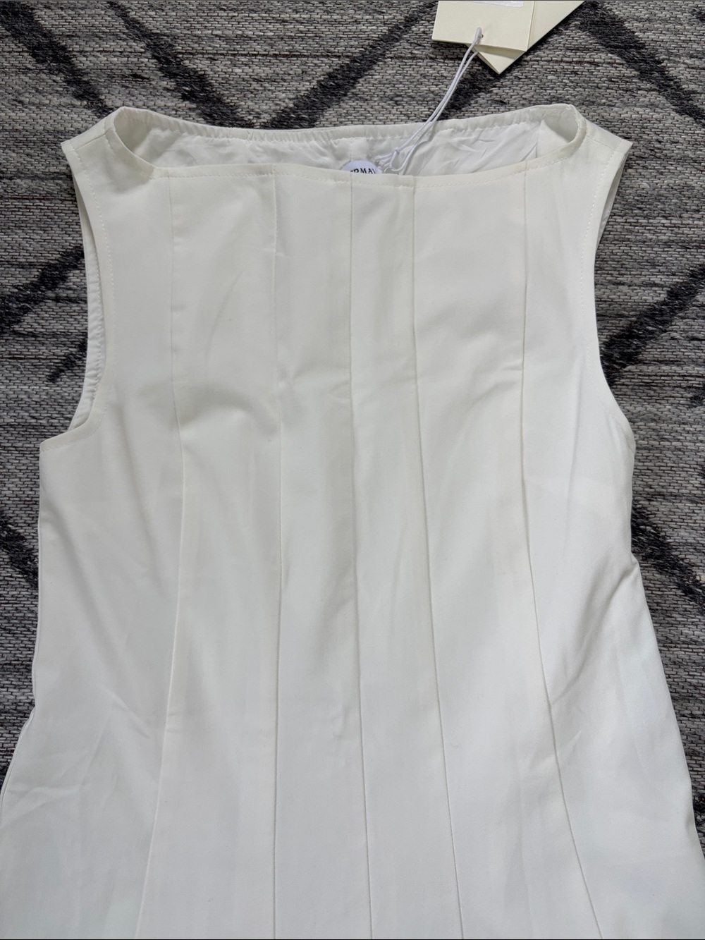 Peppermayo White Emelie Sleeveless Fit-and-Flare Mini Dress SZ4 NWT - Picture 2 of 6